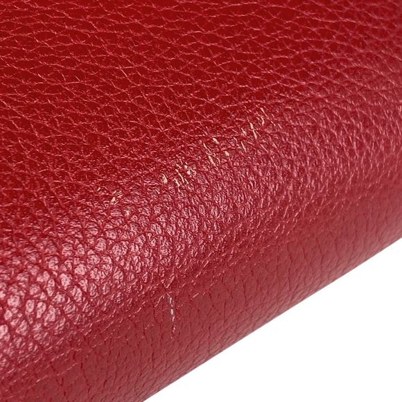 Louis Vuitton LockMe Cover Shoulder Bag Shawl Tote Bag Leather Ruby - Picture 4 of 7